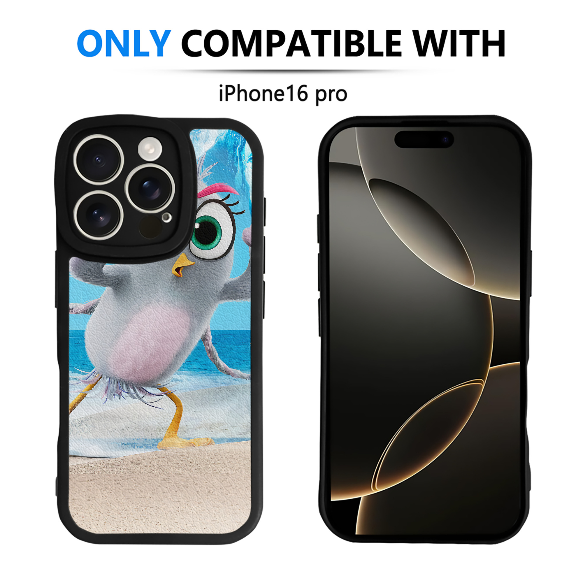 （画像用） Angry Birds アングリーバード 【iPhone 16シリーズ対応】シリコンスマホケース（レザー調） 材質：シリコン